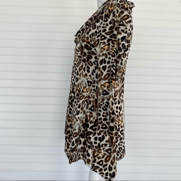 Animal print Tunic Blouse Size Small CHAUS - Picture 2 of 7